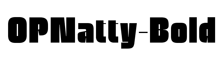 OPNatty-Bold Font