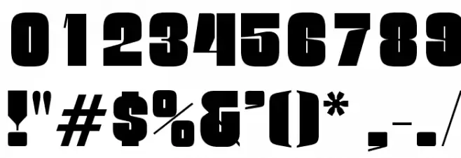 OPNatty-Bold Font OTHER CHARS