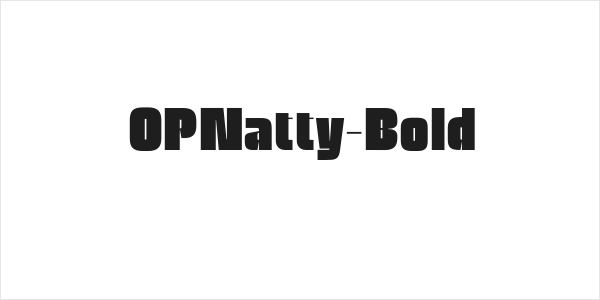 OPNatty-Bold Logo