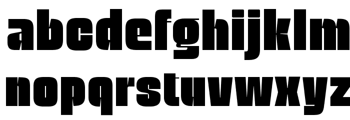 OPNatty-Bold Font LOWERCASE