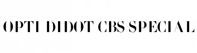 OPTI Didot CBS Special  नि: शुल्क फ़ॉन्ट्स डाउनलोड