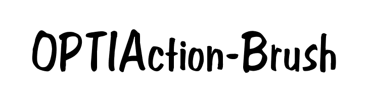 OPTIAction-Brush Font