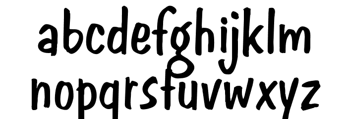 OPTIAction-Brush Font LOWERCASE