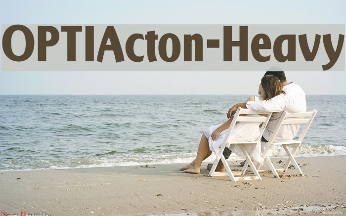 OPTIActon-Heavy Font examples