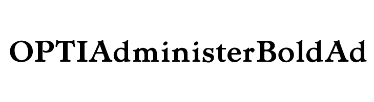 OPTIAdministerBoldAd Font