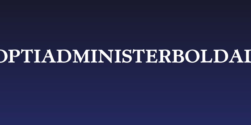 OPTIAdministerBoldAd Social Header