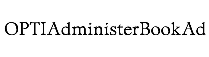 OPTIAdministerBookAd Font