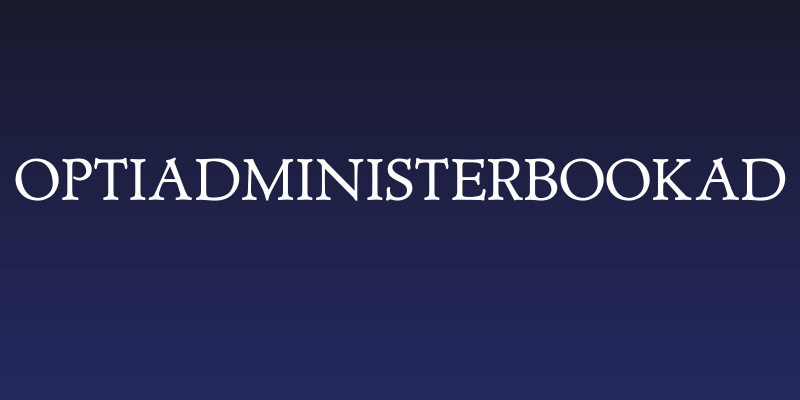 OPTIAdministerBookAd Social Header