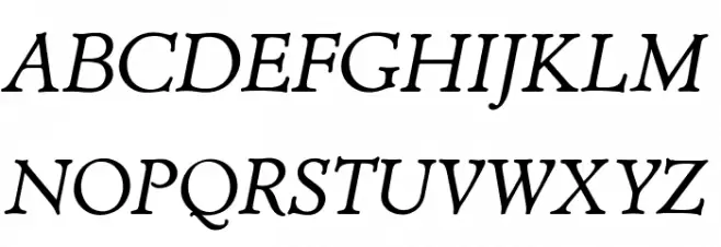 OPTIAdministerBookItalicAd Schriftart Groß