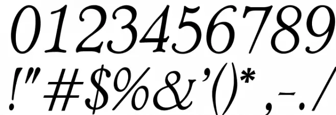 OPTIAdministerLightItalic Font OTHER CHARS