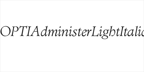 OPTIAdministerLightItalic Logo