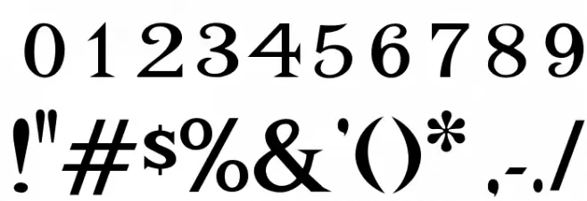 OPTIAdrift Font OTHER CHARS