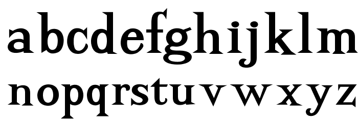 OPTIAdrift Font LOWERCASE