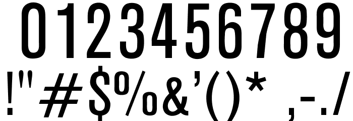 OPTIAkroGrotesk-Cond Font OTHER CHARS