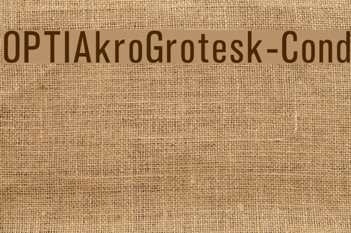 OPTIAkroGrotesk-Cond Font examples