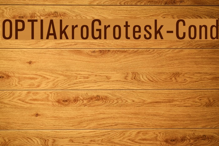 OPTIAkroGrotesk-Cond Font examples