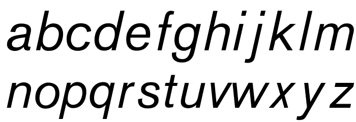 OPTIAkrogrotesk-Italic Font LOWERCASE