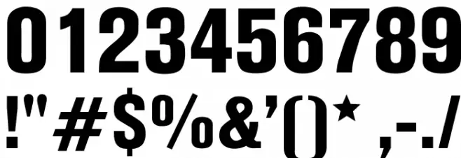 OPTIAkrogroteskBlack-Cond Font OTHER CHARS