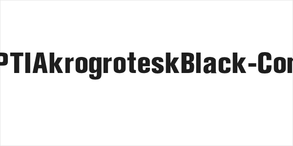 OPTIAkrogroteskBlack-Cond Logo