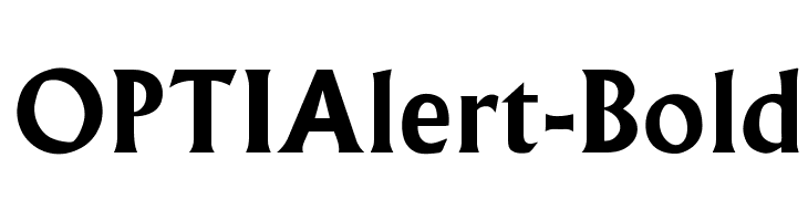OPTIAlert-Bold Font