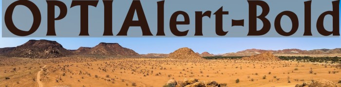 OPTIAlert-Bold Font examples