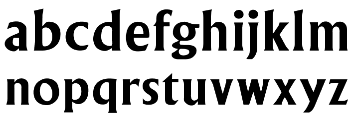 OPTIAlert-Bold Font LOWERCASE
