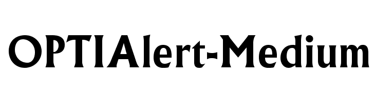 OPTIAlert-Medium Font