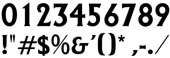 OPTIAlert-Medium Font OTHER CHARS