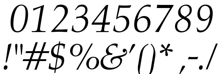 OPTIAlkas-Italic Font OTHER CHARS