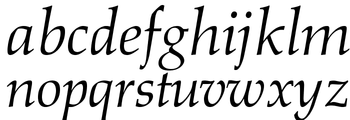 OPTIAlkas-Italic Font LOWERCASE