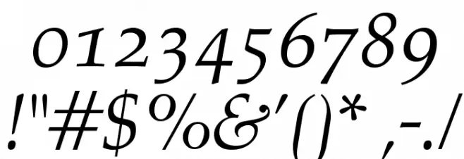 OPTIAlkasA-Italic Font OTHER CHARS