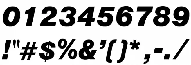 OPTIAlpine-BoldItalic Font OTHER CHARS