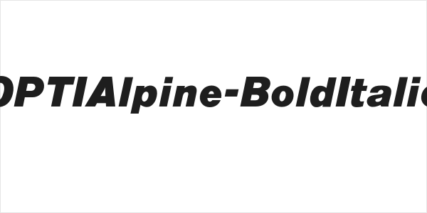 OPTIAlpine-BoldItalic Logo