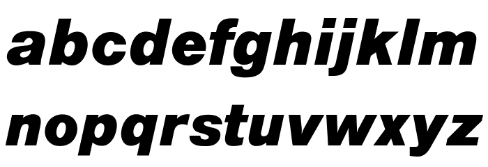 OPTIAlpine-BoldItalic Font LOWERCASE