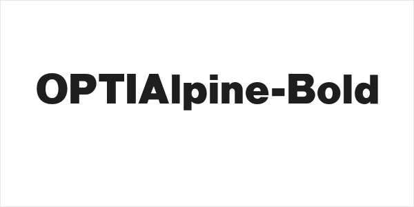 OPTIAlpine-Bold Logo
