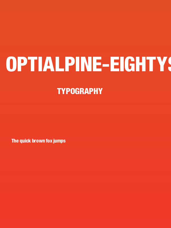 OPTIAlpine-EightySeven Poster