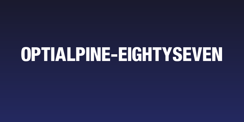 OPTIAlpine-EightySeven Social Header