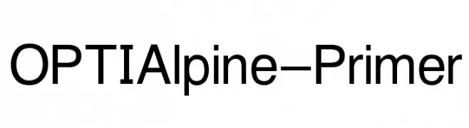 OPTIAlpine-Primer  Скачать бесплатные шрифты