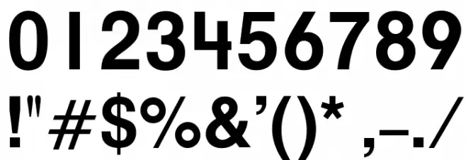 OPTIAlpineBold-Primer Font OTHER CHARS