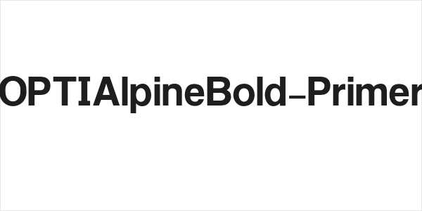 OPTIAlpineBold-Primer Logo