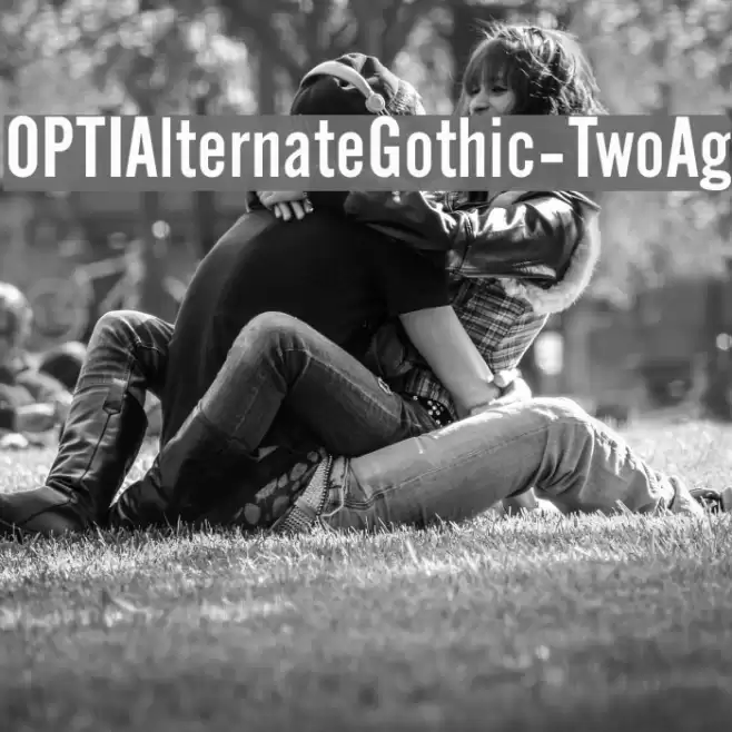 OPTIAlternateGothic-TwoAg Font examples