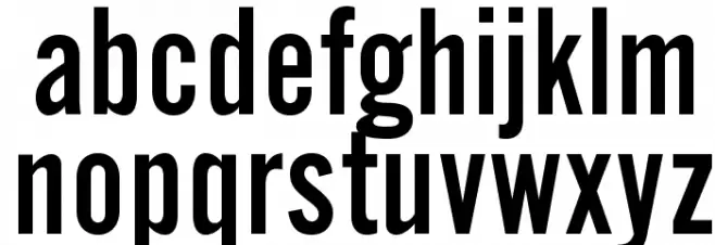 OPTIAlternateGothic-TwoAg Schriftart Kleinbuchstaben