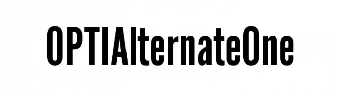 OPTIAlternateOne  नि: शुल्क फ़ॉन्ट्स डाउनलोड