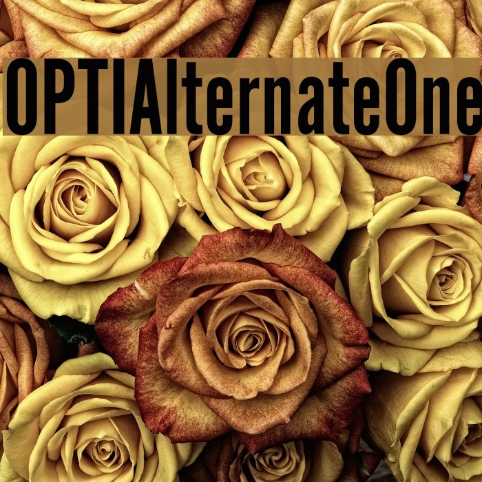 OPTIAlternateOne Font examples