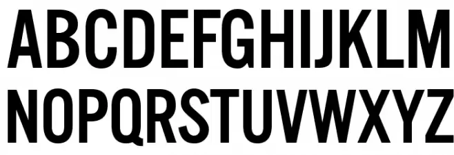 OPTIAlternateThree Polices MAJUSCULES