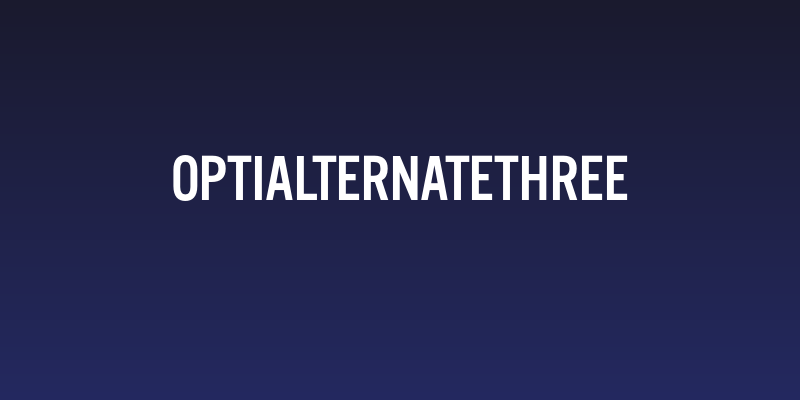 OPTIAlternateThree Social Header