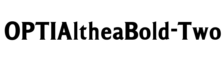 OPTIAltheaBold-Two Font