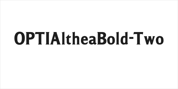 OPTIAltheaBold-Two Logo