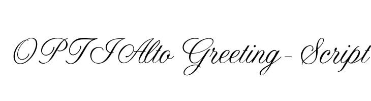 OPTIAltoGreeting-Script Font