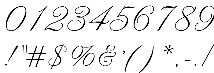 OPTIAltoGreeting-Script Font OTHER CHARS